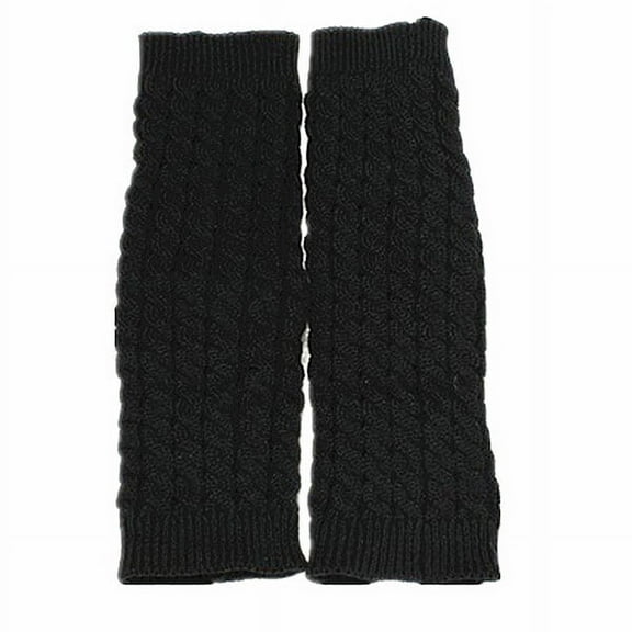 WHAMVOX Black Crochet Socks for Boot Use Made of Acrylic Fibers 4052cm Long