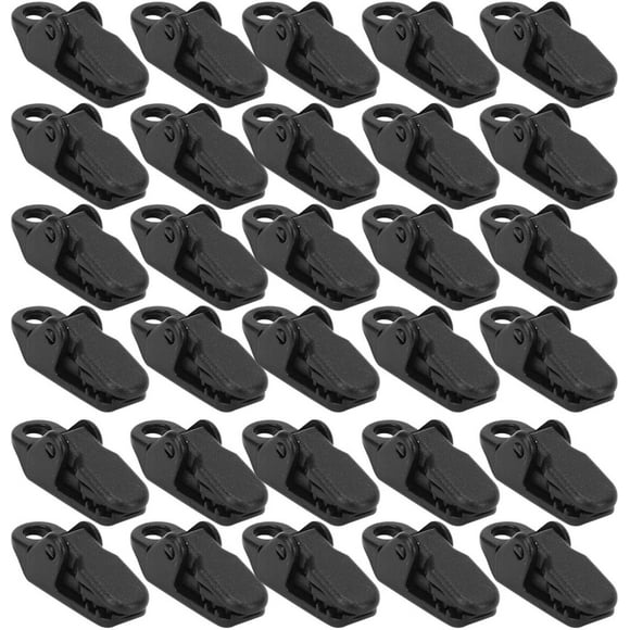 nipocaio 30Pcs/Set Heavy Duty Tarp Clips, Canopy Clamp Tarp Clips Awning Clip Tent Retaining Clips for Outdoor Camping Tarps