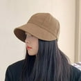 thumbnail image 3 of Summer Sun Hat Foldable Wide Brim Women Bucket Hat Girl Lady UV Protection Adjustable Outdoor Beach Cap, 3 of 3