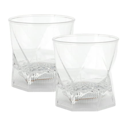 

2pcs Water Sensing Cups Transparent Plastic Water Cups Glowing Bar Beverage Cups