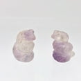 thumbnail image 3 of Charmer Carved Amethyst Snake Serpent Animal Beads | 20x11x7mm | Purple | 2 Beads, 3 of 10