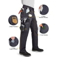 thumbnail image 5 of Wantdo Men's Cargo Work Pants Lightweight Hiking Pants Breathable Outdoor Pants Charcoal 36x32, 5 of 8