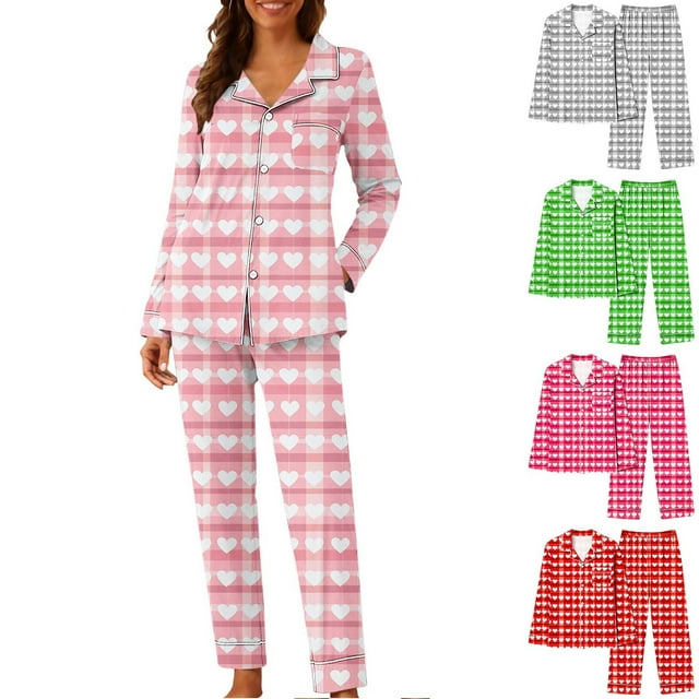 RKSTN St Patrick's Day Pajamas Set for Women Oversized Crewneck St Paddy's Day Lucky Shamrock Printed Loungewear Matching Sets Womens Casual Plus Size Loose Fits T Shirts and Pjs Pants 2 Piece Set