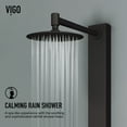 thumbnail image 3 of VIGO Sutton 58 in. H x 4 in. W 4-Jet Shower Panel System with Adjustable Round Head and Hand Shower Wand in Matte Black, 3 of 12