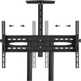 thumbnail image 3 of Yaheetech Chariot TV Roulant/mobile avec Roues pour Téléviseurs LCD LED 4K 32-75 Pouces, Support TV au Sol avec Étagère Supporte jusqu'à 100 lbs, Chariot Réglable en Hauteur Max VESA 600x400mm, 3 of 7