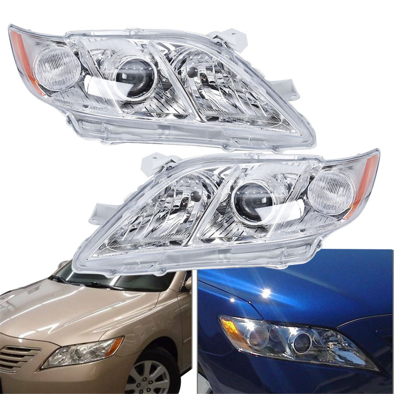 2 Pcs Headlight Assembly Fit for Toyota Camry 2007 2008 2009, 0709