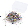 thumbnail image 3 of Cribun 250 Pieces Sewing Pins,1.5 Inch Multicolor Glass Ball Head Pins, Straight Quilting Pins, Drawing Pin with Transparent Box for Dressmaking,Jewelry DIY Design (8 Colors 38mm), 3 of 7