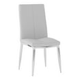 thumbnail image 2 of Milan Adella Curved-Back Upholstered Side Chairs in White (Set of 4), 2 of 8