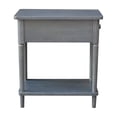 thumbnail image 5 of Solid Wood Narrow Side Table in Heather Gray Antique, 5 of 6