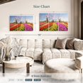thumbnail image 3 of Elephant Stock Netherlands Tulips And Windmills Wall Art - Horizontal Multi Panel Canvas - Living Room Wall Decor - Nature Multi Panel - Gold And Beige Decor - 38" x 24", 3 of 4