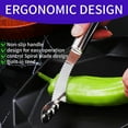 thumbnail image 4 of 2Pack Pepper Corer Tool & Zucchini/Cucumber Corer Newness Stainless Steel Core Deseeder Kitchen Tool with Serrated Slice and Rubber Handle For Roasting Poppers - Kitchen and BBQ Accessories, 4 of 5