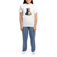 thumbnail image 4 of CafePress - Black Wheaten Scottie Pajamas - Women's Short Sleeve Print T-Shirt and Pants Light Cotton Pajama Set, 4 of 7