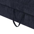thumbnail image 6 of 52.8" Blue Chenille Tufted Loveseat Sofa Bed with Adjustable Backrest, 3 USB Ports & 2 Lumbar Pillows - Convertible Sleeper for Living Room, 6 of 40