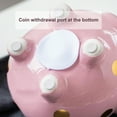 thumbnail image 5 of MKLZ Piggy Bank for Girls, Small Pink Ceramic Children Money Coin Saving Bank, 5 of 6