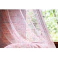 thumbnail image 2 of Cartoon Tulle Curtains with Rod Pocket, Bows and Bootes Buttons Ribbon Elements Birthday Theme on Tartan Display, Sheer Drape for Wedding Party 2 Panels, 7 Sizes, Pale Pink and Mauve, by Ambesonne, 2 of 3