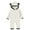 White, variant on Fesfesfes Infant Baby Jumpsuit Girls Boys Solid Cartoon Ears Hoodie Romper Clothes Fleece Jumpsuit Tops on