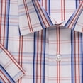 thumbnail image 2 of Modena Men's M199DDSS Cotton Blend Short Sleeve Plaid Dress Shirt - Rust - 19B, 2 of 2