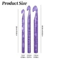 thumbnail image 3 of Crochet Hooks, Ngxiha Crochet Needles Sequins Crystals Crochet Hooks Set Sizes 10Mm/12Mm/15Mm Knitting Needles for Crochet Crochet Beginner Kit for Adults Tools, 3 of 7
