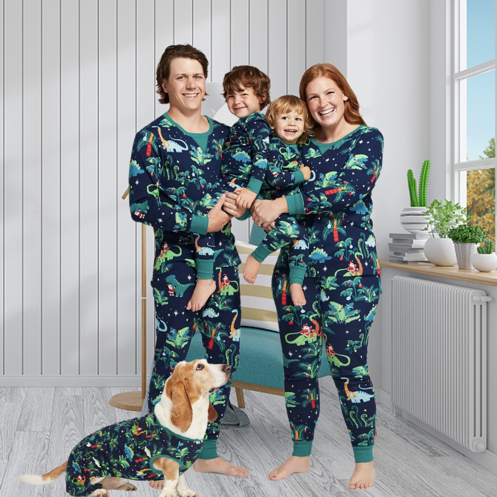 Matching family pajamas including dog Clearance