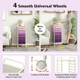 thumbnail image 5 of Kepooman Storage Cart, Mobile Shelving Unit,10 Drawer Rolling Storage Cart Organizer with 4 Universal Casters-Purple, 5 of 8