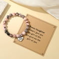 thumbnail image 3 of Pulsera MIXJOY Bonus Daughter con cuentas de cebra rosa y jaspe, 3 of 7