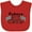 Red, variant on Inktastic Future Pit Crew Racing Flags Boys or Girls Baby Bib