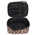 thumbnail image 3 of Makeup Bag, Double Layer Cosmetic Bag Zipper Design PVC Double Layer  For Cosmetic Storage, 3 of 8