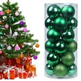 thumbnail image 3 of 24 Pcs Christmas Balls Ornaments, Shatterproof Christmas Tree Decorations, Hanging Ball Pre-Strung Xmas Tree Decorations for Halloween Decorations Holiday Wedding Christmas Decor, 3 of 9