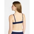 thumbnail image 2 of No Boundries Women's Cotton Jersey Triangle Bralette, Sizes XS-XXX, 2 of 6