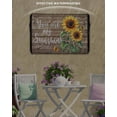 thumbnail image 2 of Sunflower Outdoor TV Cover 48 to 50 inch You Are My Sun Shine Vintage Brown Wood Board Waterproof Dustproof TV Covers for Outside with Zipper Remote Control Pocket Flat Screen Protectors, 2 of 7