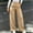 (Fashion 97)Khaki, variant on Aimik Women's High Waist Wide Leg Pants Double Button Closure with Front Seam Khaki Business Work Trousers With Pockets