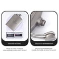 thumbnail image 3 of TOMSHOO 260ml Titanium Hip Flask Outdoor Wine Pot Portable Flagon with Cap, 3 of 8