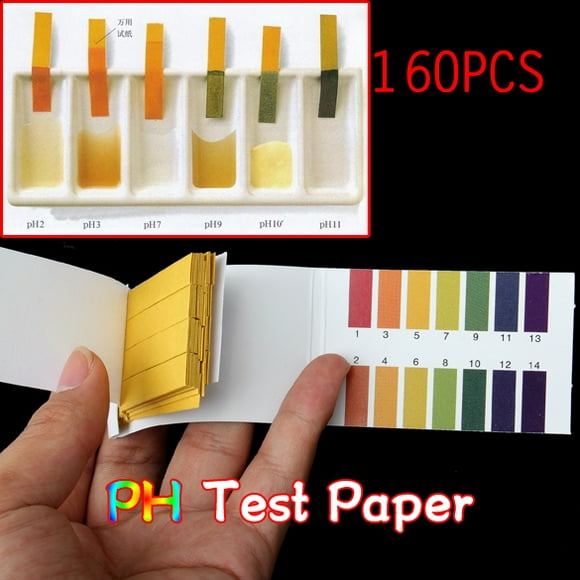 Lutabuo New Universal 160 Full Range 1-14 pH Test Paper Strips Litmus Testing Kit N