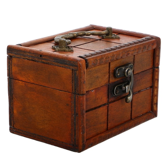 LOLIPPYY Wooden Jewelry Box 1Set in Vintage Style for Women and Men 11.8X11.3X3.1In