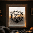 thumbnail image 6 of Halloween Window Clings, Vintage Pumpkin Spider Bat Static Stickers, Removable PVC Halloween WindowGlass Door Mirror Party Decorations, 1 Sheet 11.81in, 6 of 7