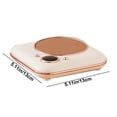 thumbnail image 3 of Danhjin Heated Coaster Warm For Office Home Intelligent Heating Insulation Digital Display Gift Constant Temperature Coasters, 3 of 6