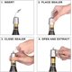 thumbnail image 4 of BEMS-Pack de 2 tapones para botellas de vino de acero inoxidable reutilizables plateados, 4 of 5
