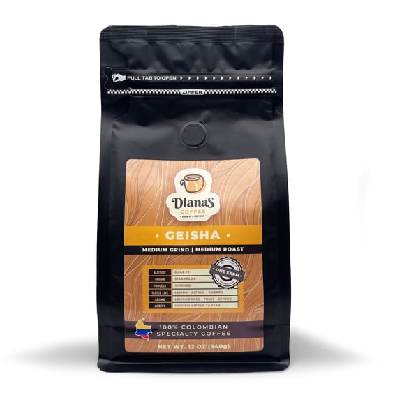 Diana's Coffee | Geisha | El Rosario farm | Medium Grind | 12 oz (340g)