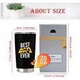 thumbnail image 6 of Mug Tumbler Gifts for Dad-Best Dad Ever 20 OZ Tumbler -Dad Gifts from Daughter - Birthday Gifts for Dad, Fathers Day Gift - Dad Tumbler Cup, 6 of 6