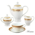 thumbnail image 4 of Lorren Home Trends La Luna Collection Bone China 57-Piece Red and 24K Gold Design Dinnerware Set, Service for 8, 4 of 4