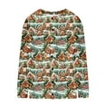 thumbnail image 5 of Auroural Cardigans for Women Trendy Women's Casual Christmas Printed Knitted Cardigan Button Up Jacket Coat, 5 of 5