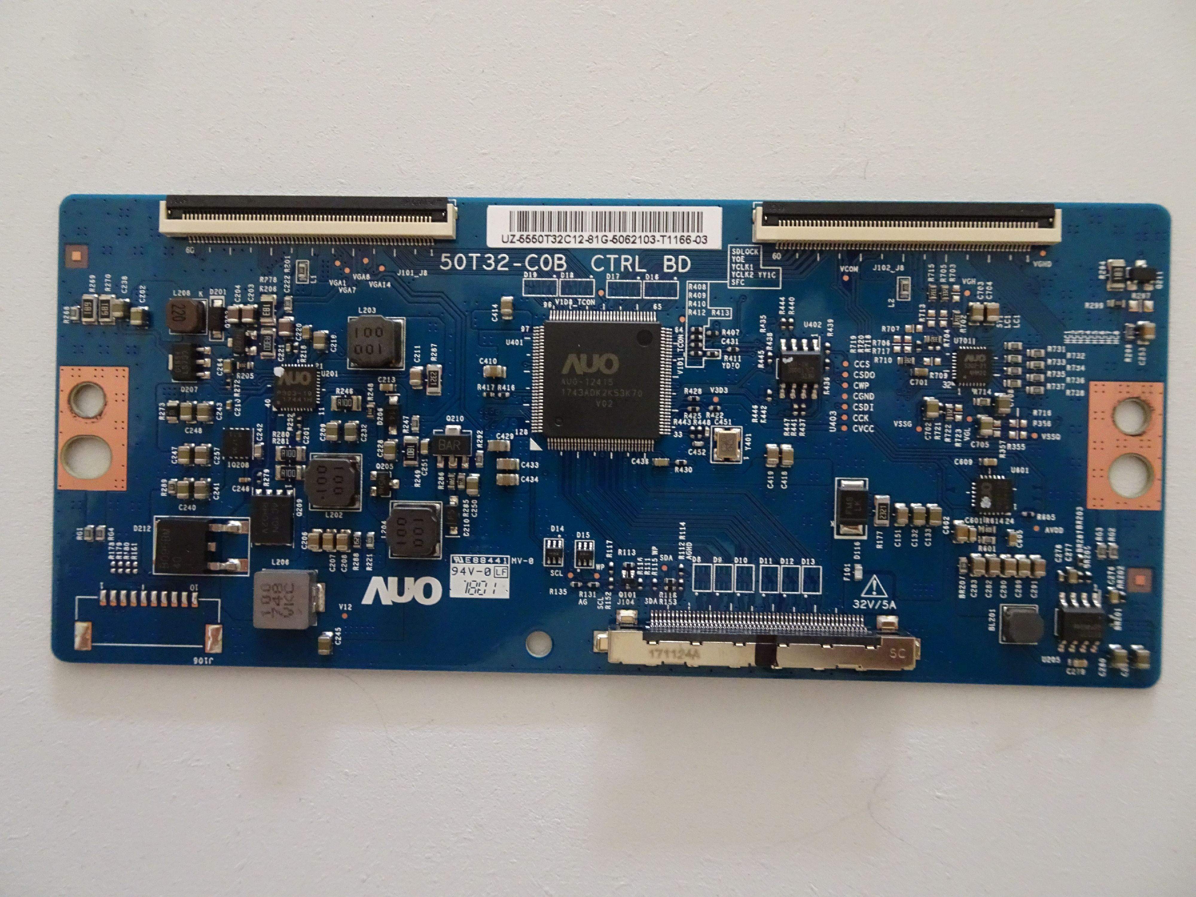 Sceptre X505BVFSR DRTV53DG TCon Board (50T32C0B) 55.50T32.C12