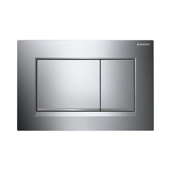 Geberit Dual Flush Plate, Sigma - Chrome Gloss & Chrome Matte
