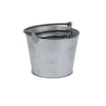 thumbnail image 3 of Contemporary Home Living Set of 3 Gray and Black Tapered Bucket Planter with Center Swinging Handles, 3 of 6