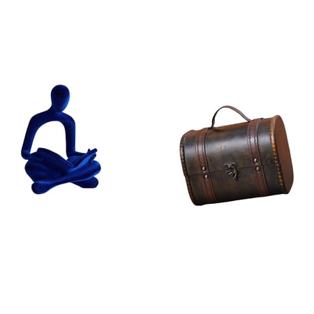 Esquirla Abstract Thinker Figurine Abstract Thinker Statue Human Figurine Decor Wooden Jewelry Box Organizer Distinctive Collection Chest With Flat Base Suitable for gift giving office