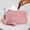 Pink, variant on Bxaolu Wristlet Wallets for Women Nylon Quilted RFID Wallet with 3 Zippers Purse Credit Card Holder Cell Phone Organizer for Travel, Pink