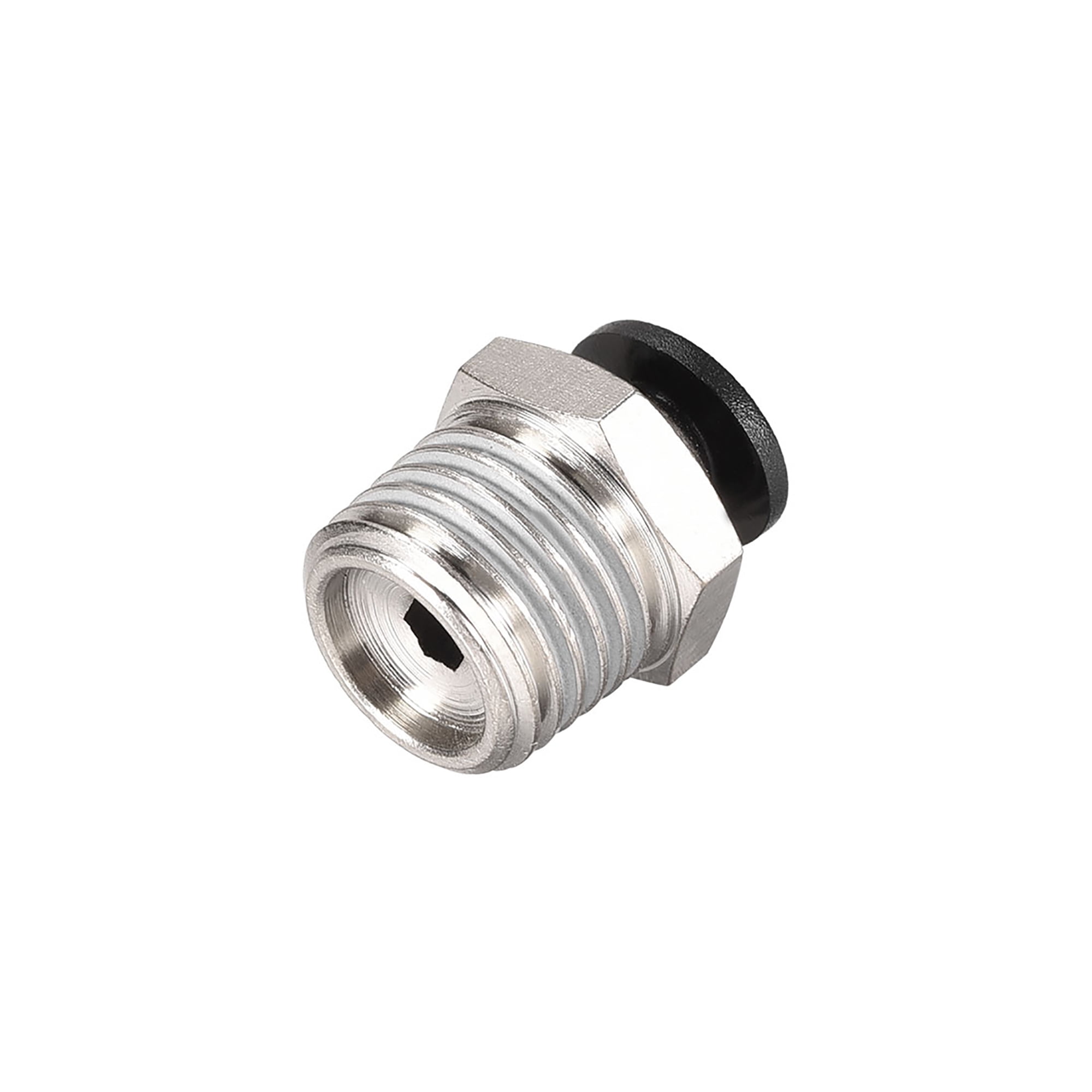 Straight Pneumatic Push to Quick Connect Fittings,1/4NPT Male x 4mm