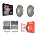 thumbnail image 1 of Transit Auto Front Coated Disc Brake Rotors and Semi-Metallic Pads Kit for Car Audi Q5 KGS-102627, 1 of 11