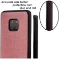 thumbnail image 3 of IBAOLE Canvas Rubberized Texture Plastic Phone Case Compatible with Huawei Mate 20 Pro. Dark Blue Pink, 3 of 4