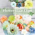 thumbnail image 4 of 36 Pack Flower Hair Clips Rose Hair Accessories for Women Sage Green  Bride Flower Claw Clip Side Hair Clip Hairpin Brooch Pin Headpiece for Girls Wedding, 4 of 14